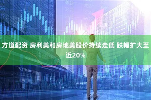 方道配资 房利美和房地美股价持续走低 跌幅扩大至近20%